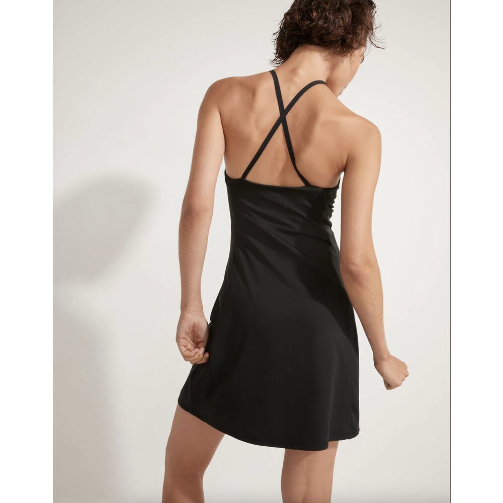 Madewell Flex Fitness Dress Black ND880 Size S - Picture 3 of 11